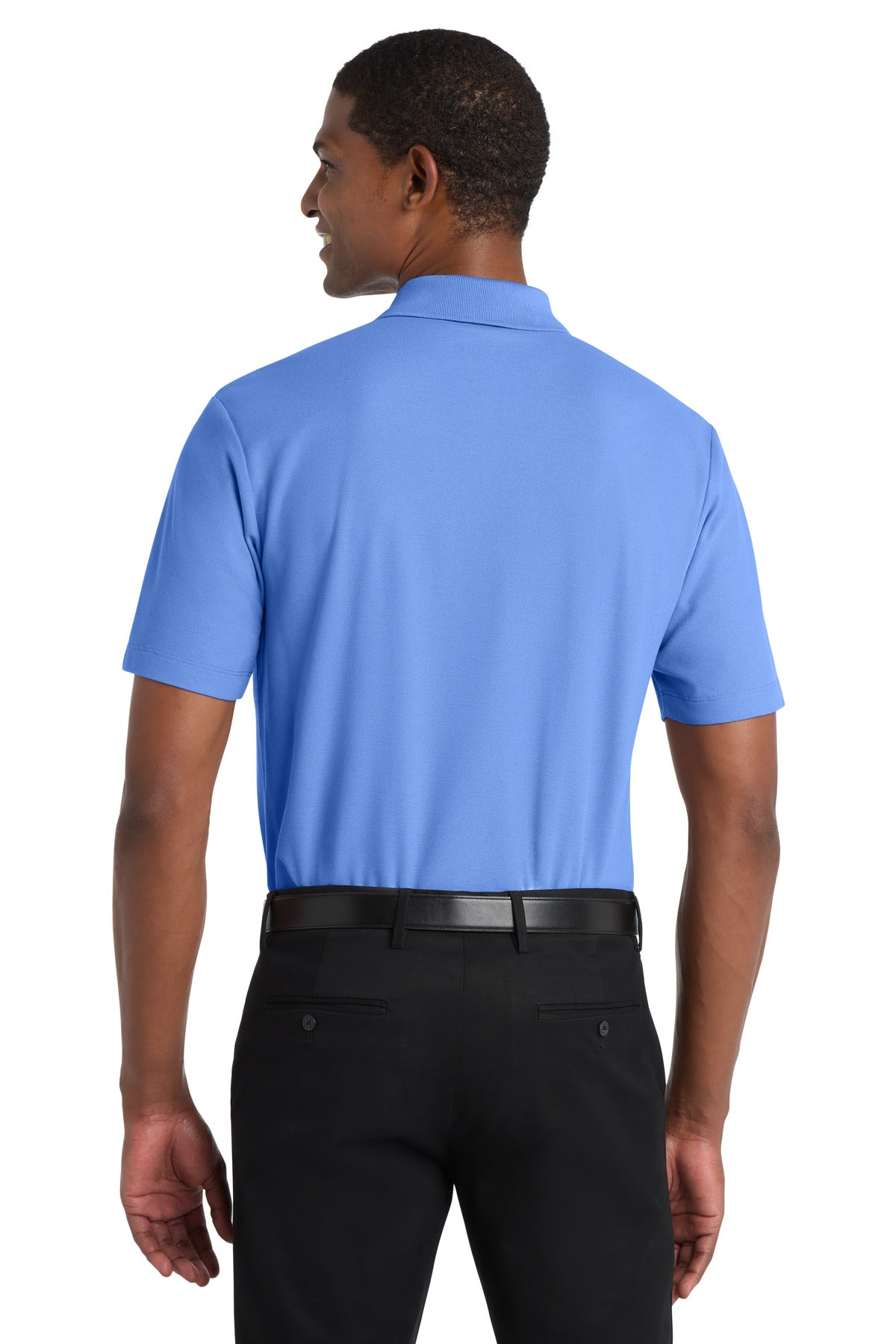 Custom Embroidered Port Authority Polos in Ultramarine Blue