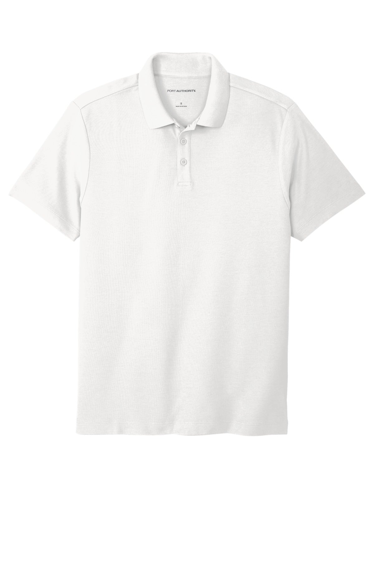Custom Embroidered Port Authority Polos in White