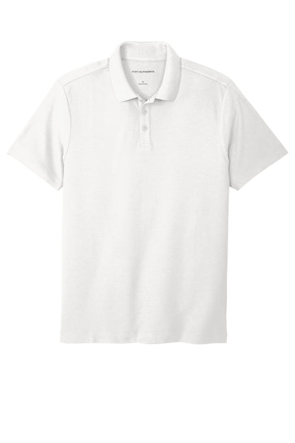 Custom Embroidered Port Authority Polos in White