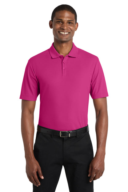 Custom Embroidered Port Authority Polos in Wild Berry