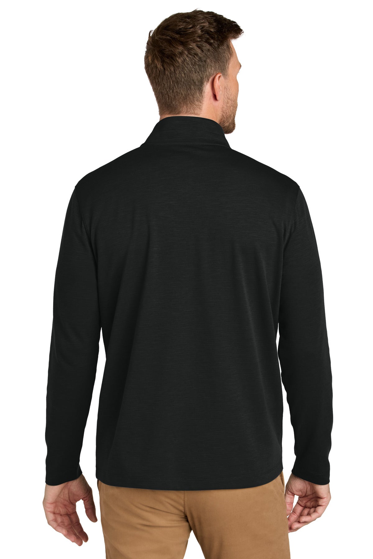 Custom Embroidered Port Authority Breakwater 1/4-Zip Pullover K820,Deep Black