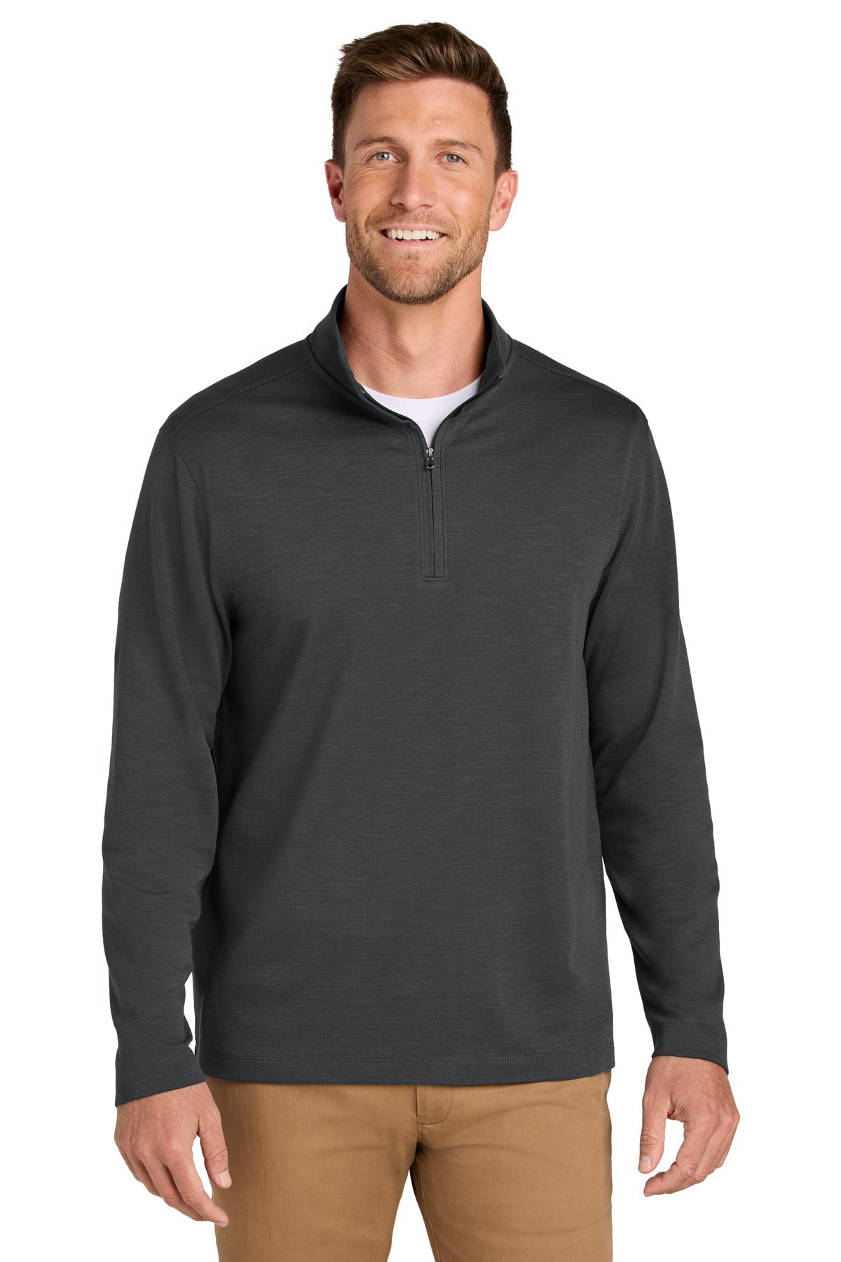 Custom Embroidered Port Authority Sweatshirts in Grey Steel