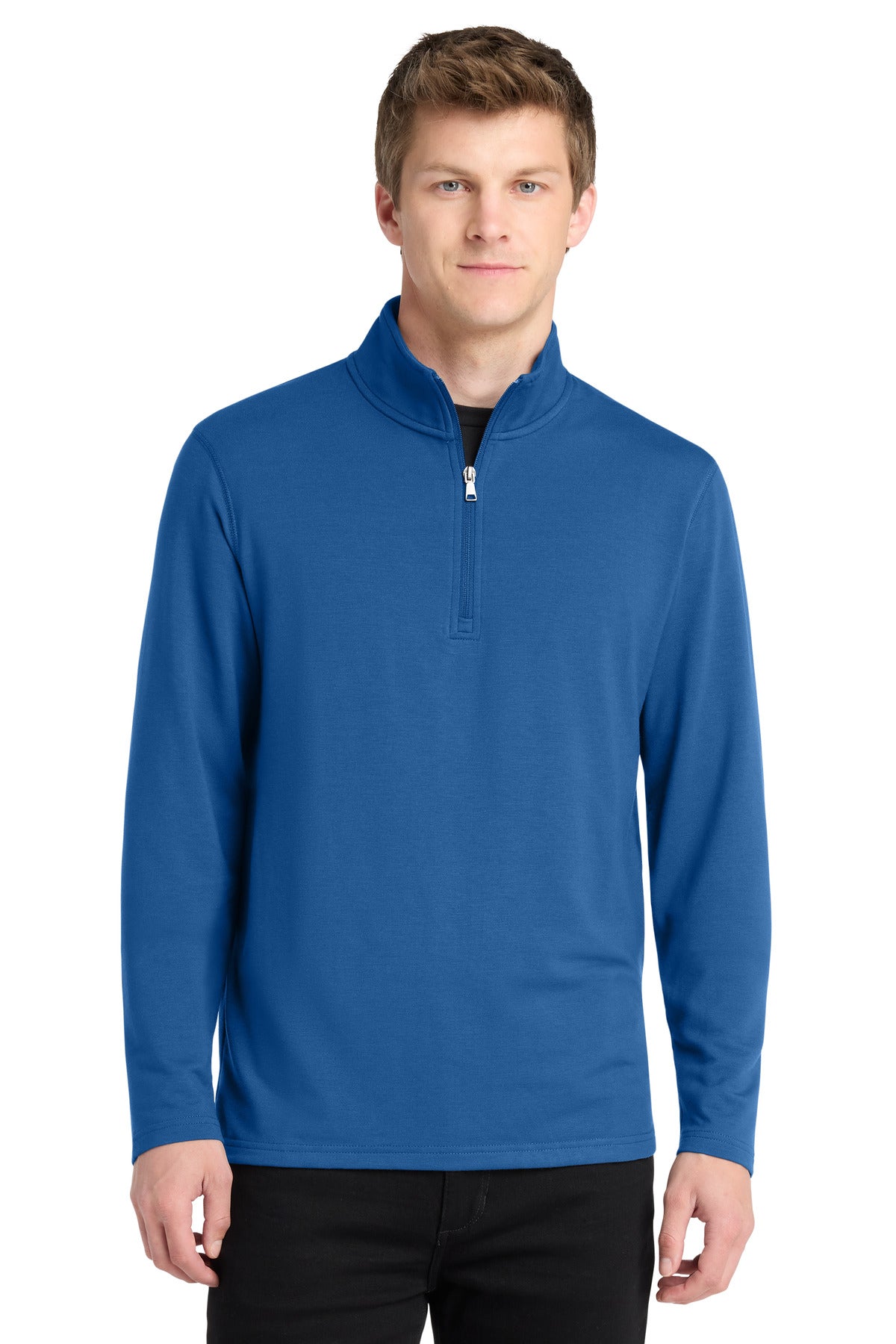 Custom Embroidered Port Authority Sweatshirts in Aegean Blue