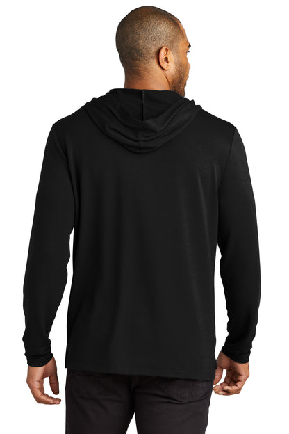 Custom Embroidered Port Authority Microterry Pullover Hoodie K826,Deep Black