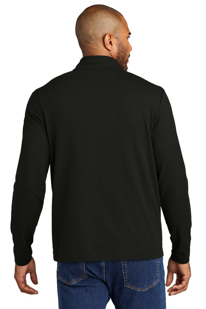 Custom Embroidered Port Authority Fairway Stretch 1/4-Zip K829,Deep Black
