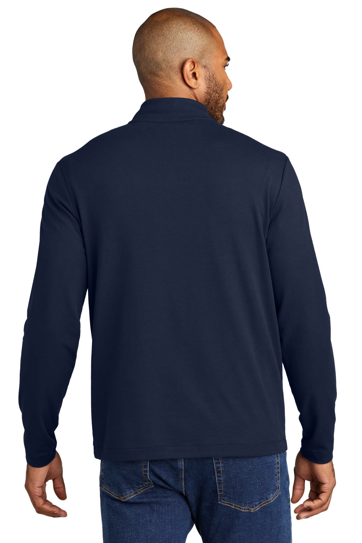 Custom Embroidered Port Authority Fairway Stretch 1/4-Zip K829,River Blue Navy