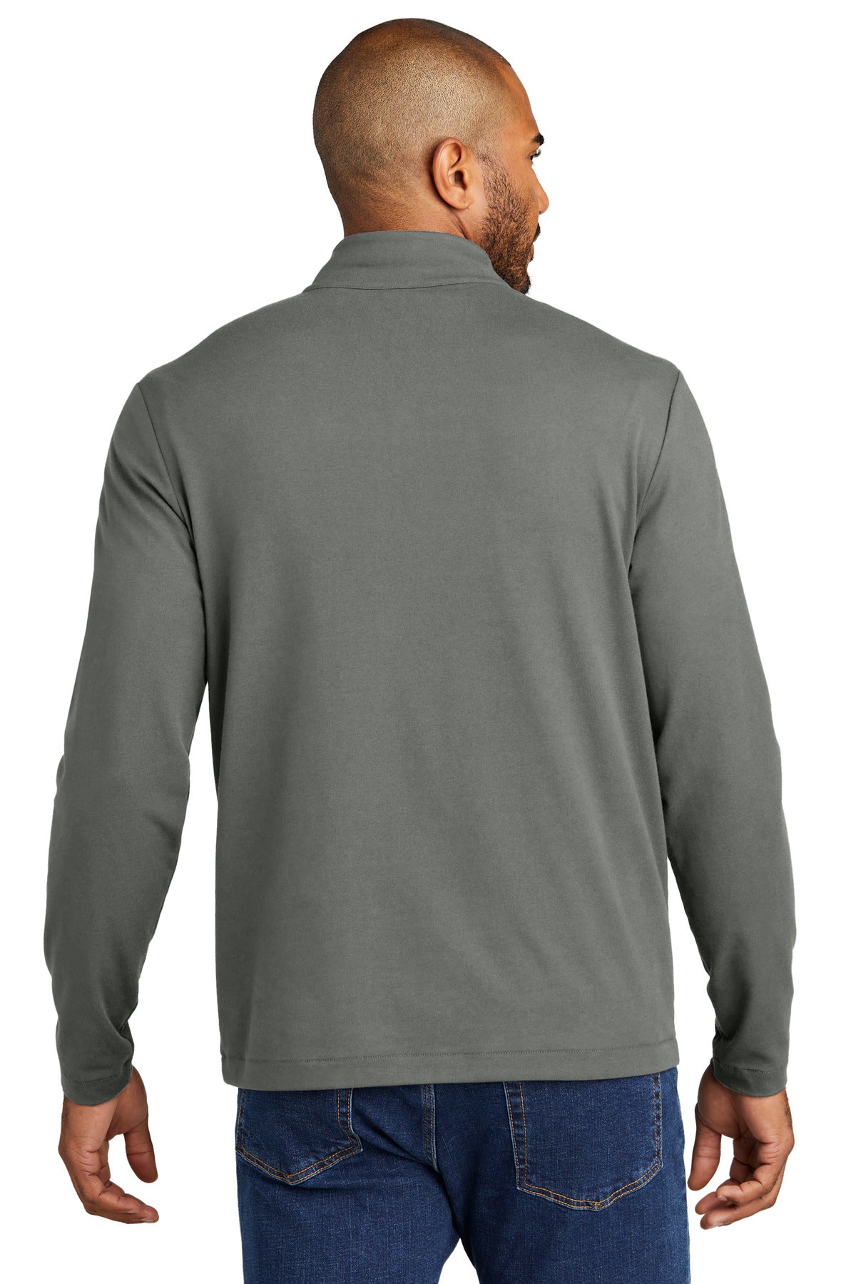 Custom Embroidered Port Authority Fairway Stretch 1/4-Zip K829,Shadow Grey