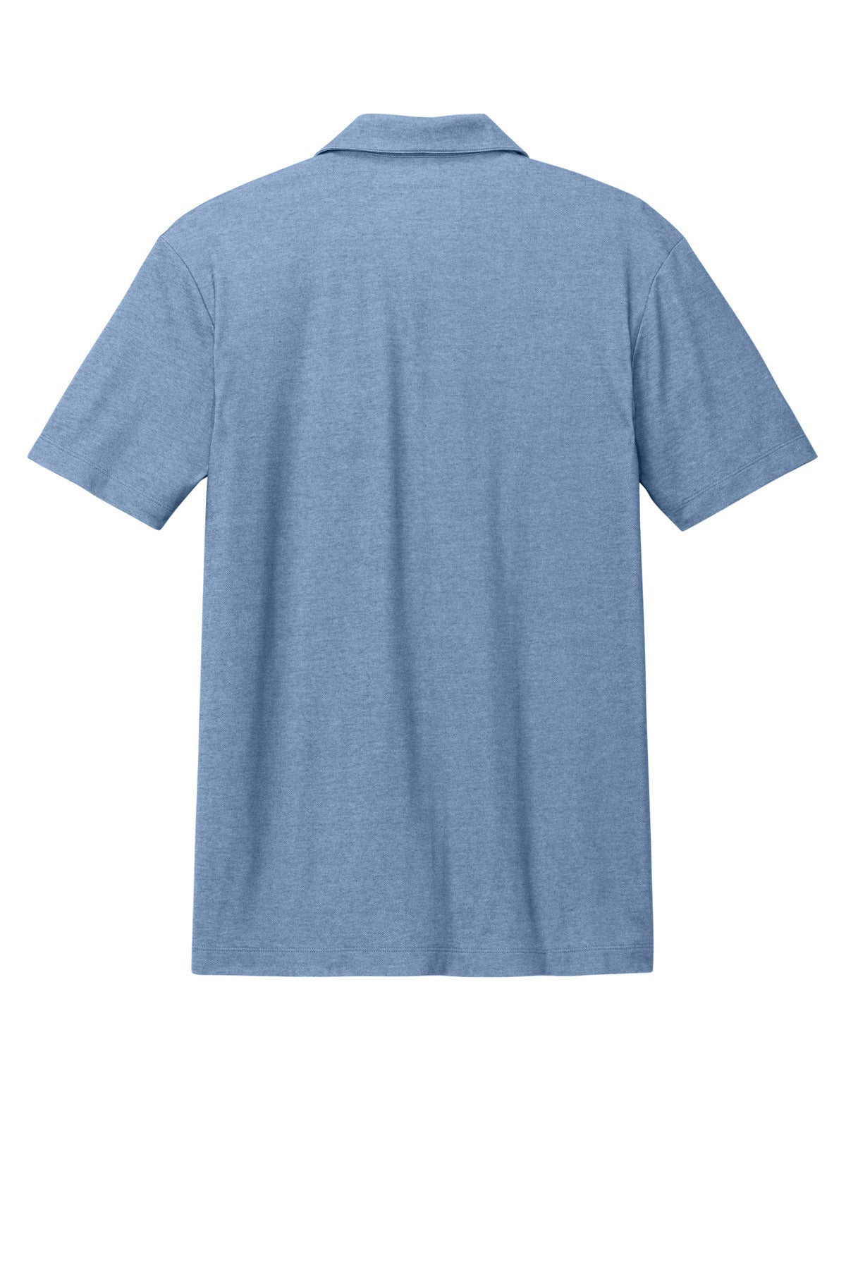 Custom Embroidered Port Authority Polos/Knits in Aegean Blue Heather
