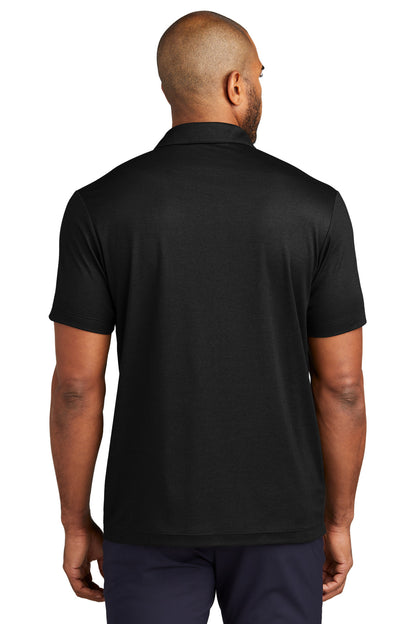 Custom Embroidered Port Authority Fine Pique Blend Polo K830,Black Heather
