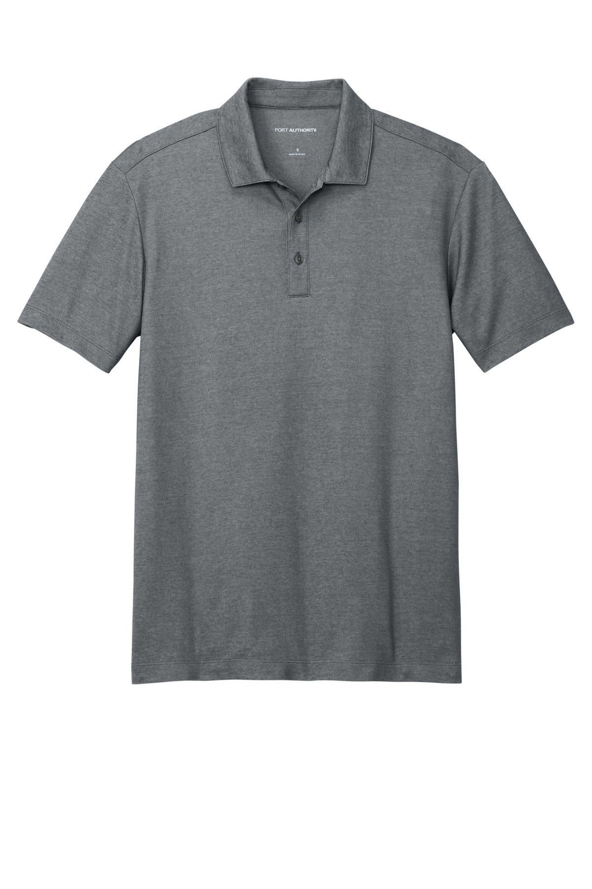 Custom Embroidered Port Authority Polos/Knits in Charcoal Heather