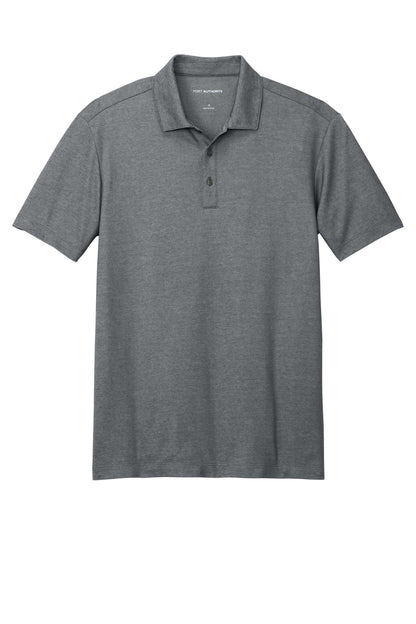 Custom Embroidered Port Authority Polos/Knits in Charcoal Heather