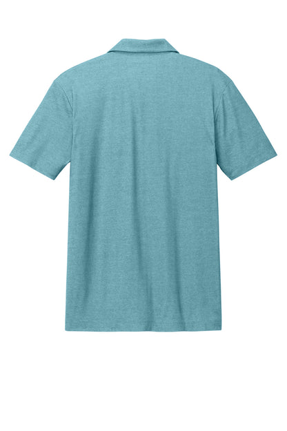 Custom Embroidered Port Authority Polos/Knits in Dark Teal Heather