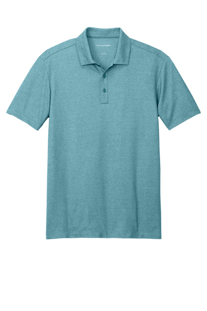 Custom Embroidered Port Authority Polos/Knits in Dark Teal Heather