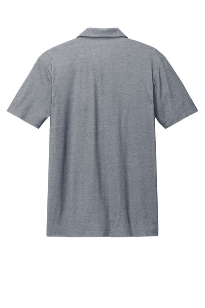 Custom Embroidered Port Authority Polos/Knits in River Blue Navy Heather