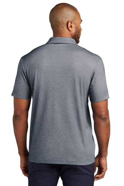Custom Embroidered Port Authority Fine Pique Blend Polo K830,River Blue Navy Heather