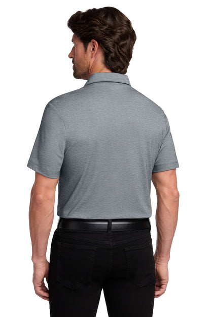 Custom Embroidered Port Authority Polos/Knits in River Blue Navy Heather