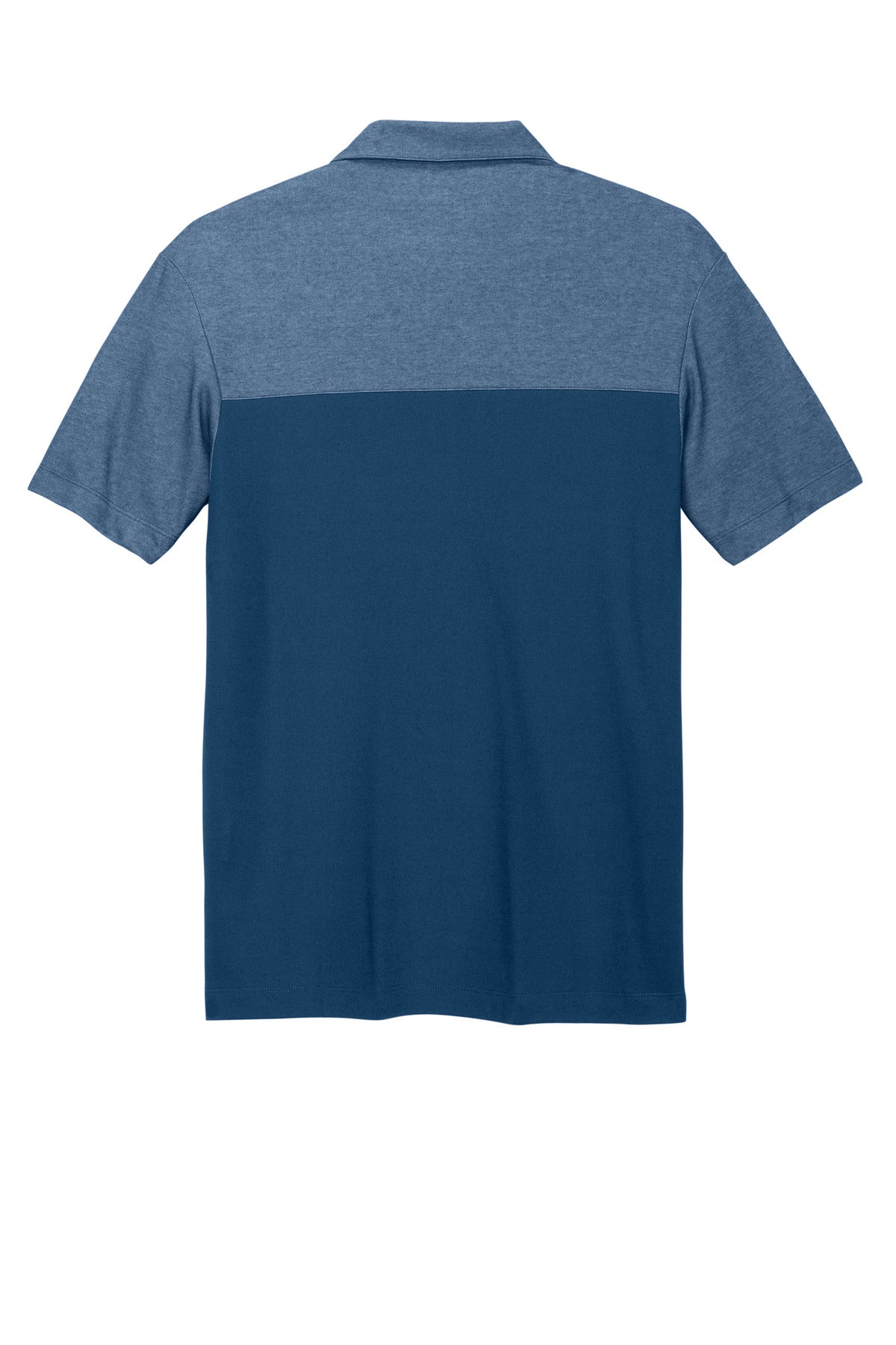 Custom Embroidered Port Authority Polos/Knits in Aegean Blue/ Aegean Blue Heather