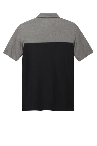 Custom Embroidered Port Authority Polos/Knits in Deep Black/ Charcoal Heather