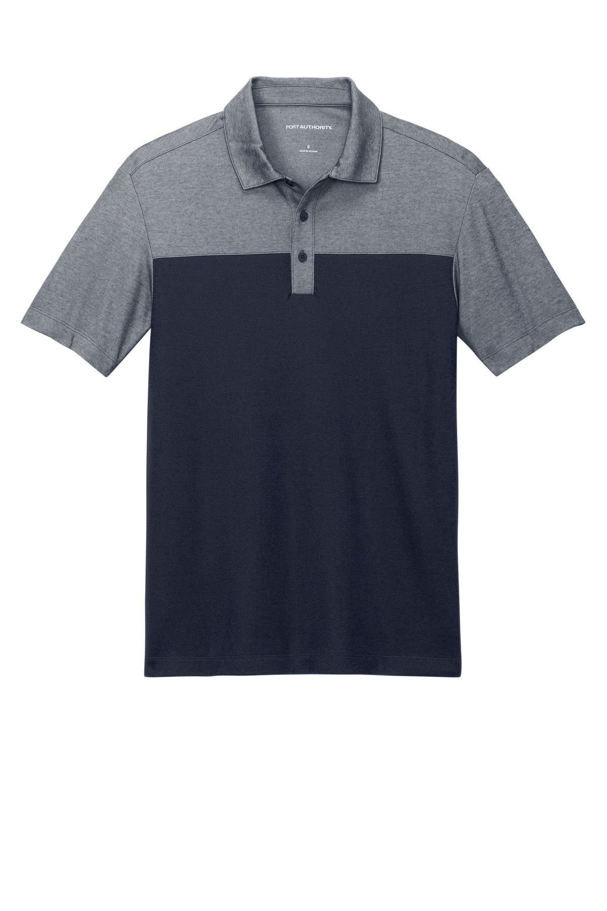 Custom Embroidered Port Authority Polos/Knits in River Blue Navy/ River Blue Navy Heather
