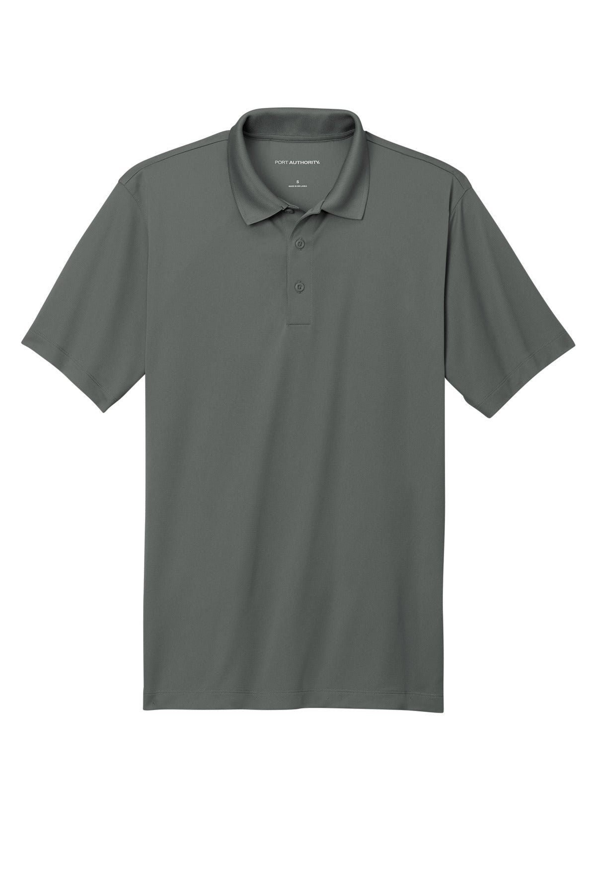 Custom Embroidered Port Authority Polos/Knits in Smoke Grey