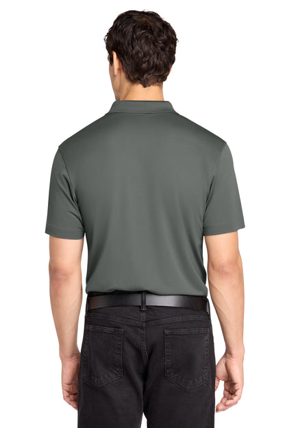 Custom Embroidered Port Authority Polos/Knits in Smoke Grey