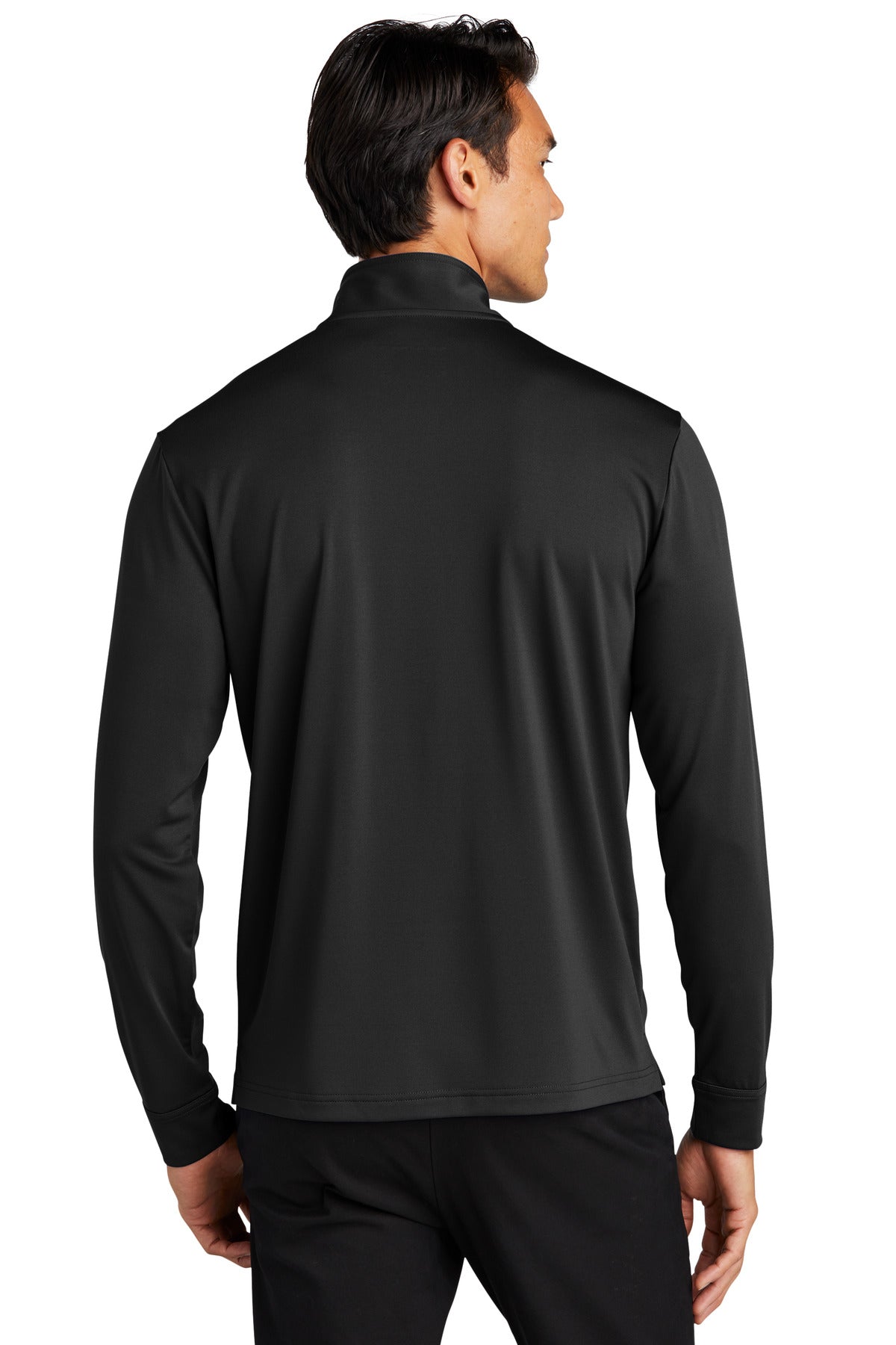 Custom Embroidered Port Authority C-FREE Snag-Proof 1/4-Zip K865,Deep Black