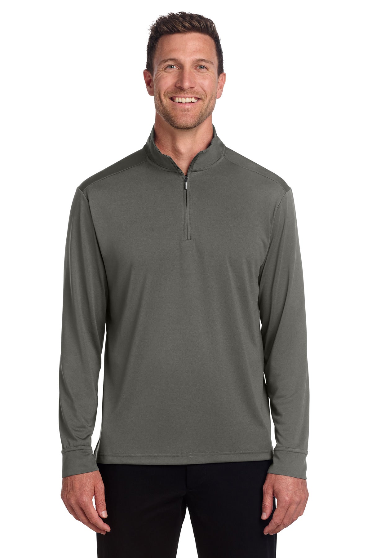 Custom Embroidered Port Authority Sweatshirts in Grey Steel