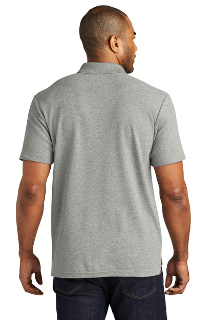 Custom Embroidered Port Authority C-FREE Cotton Blend Pique Polo K867,Deep Smoke Heather