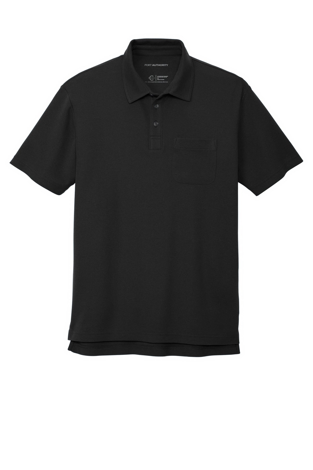 Custom Embroidered Port Authority Polos/Knits in Black