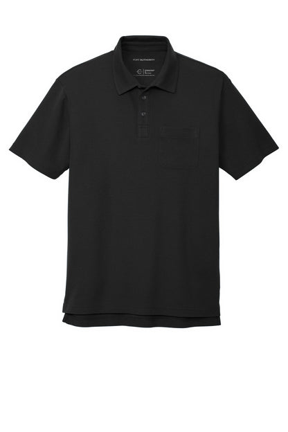 Custom Embroidered Port Authority Polos/Knits in Black