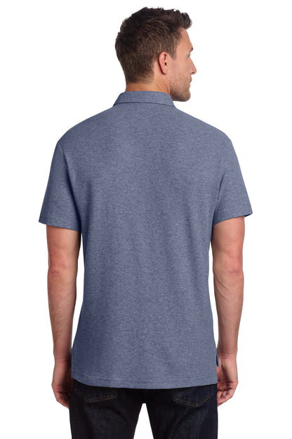 Custom Embroidered Port Authority Polos/Knits in Navy Heather