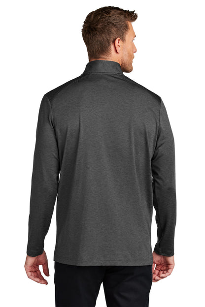 Custom Embroidered Port Authority C-FREE Double Knit 1/4-Zip K880,Grey Steel Heather