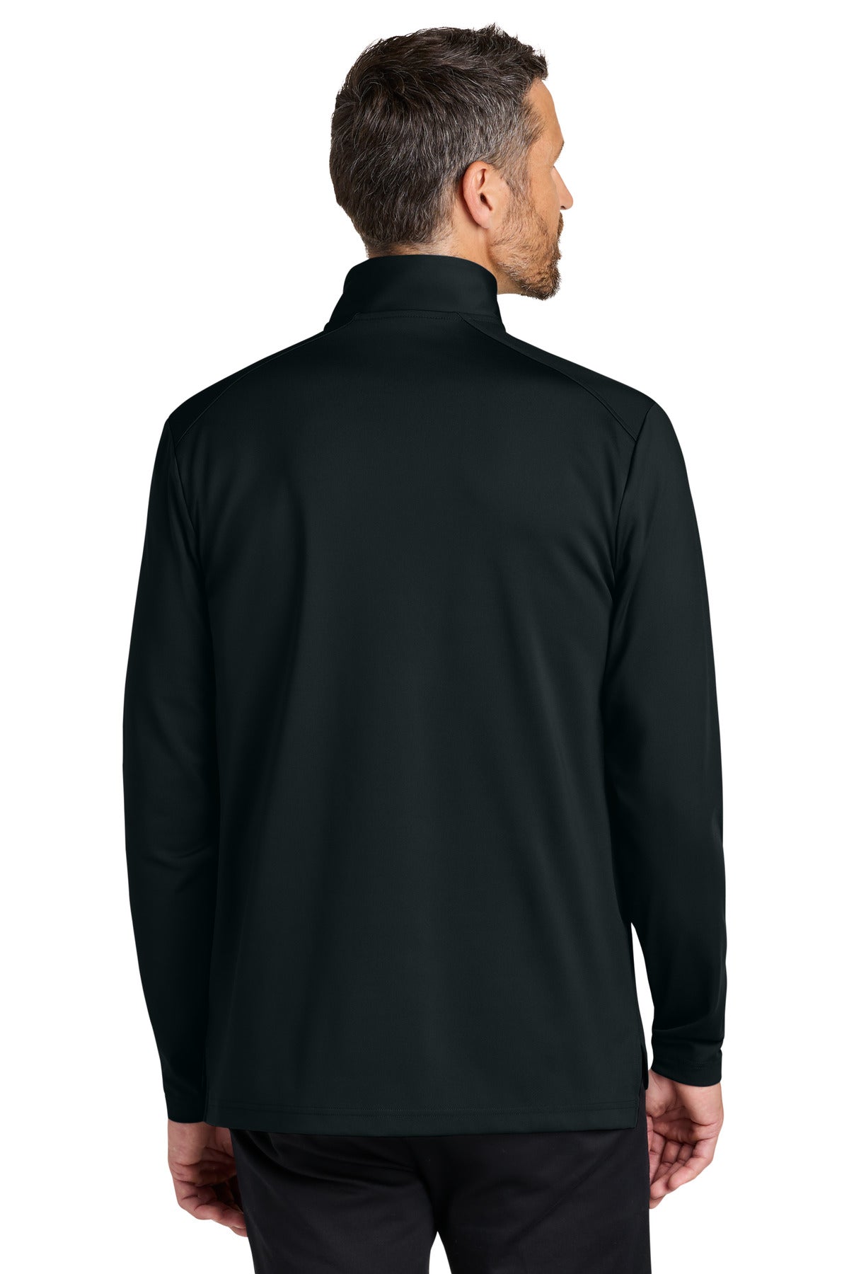 Custom Embroidered Port Authority Sweatshirts in Deep Black