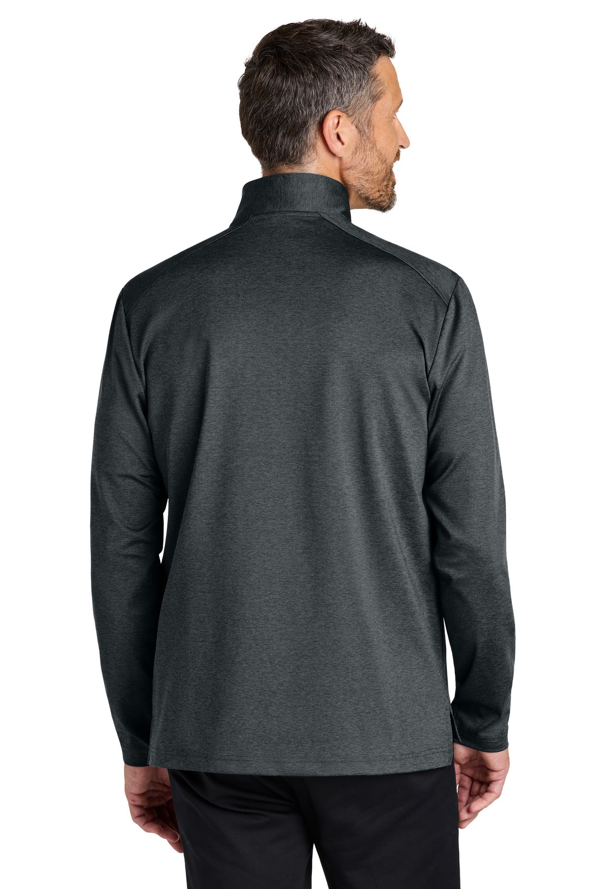 Custom Embroidered Port Authority Sweatshirts in Grey Steel Heather
