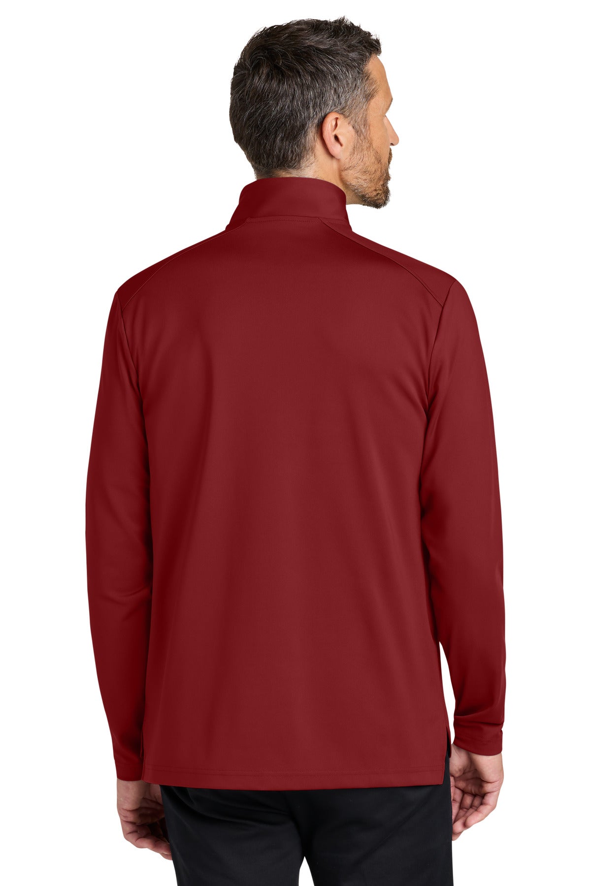 Custom Embroidered Port Authority Sweatshirts in Rich Red