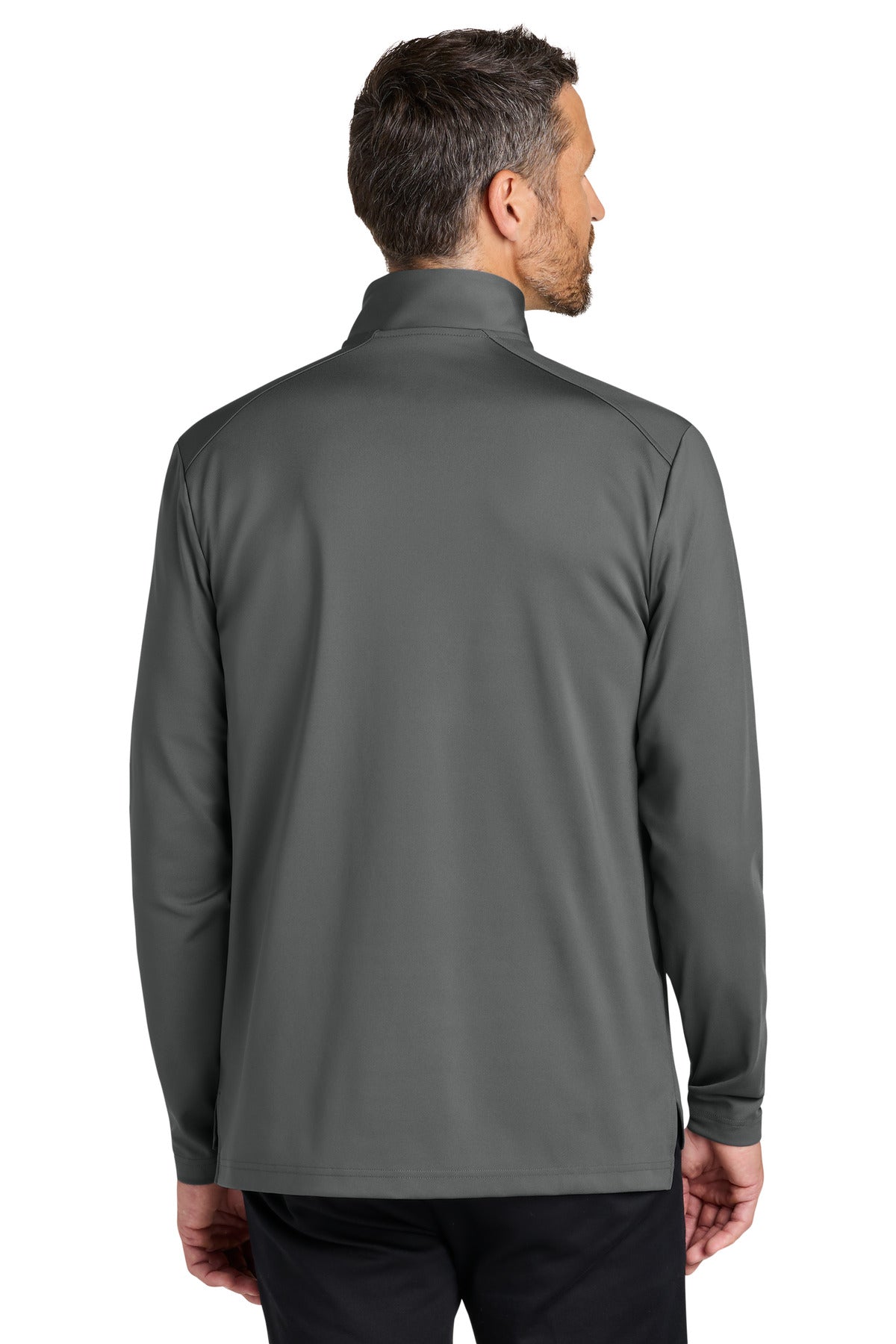 Custom Embroidered Port Authority Sweatshirts in Smoke Grey