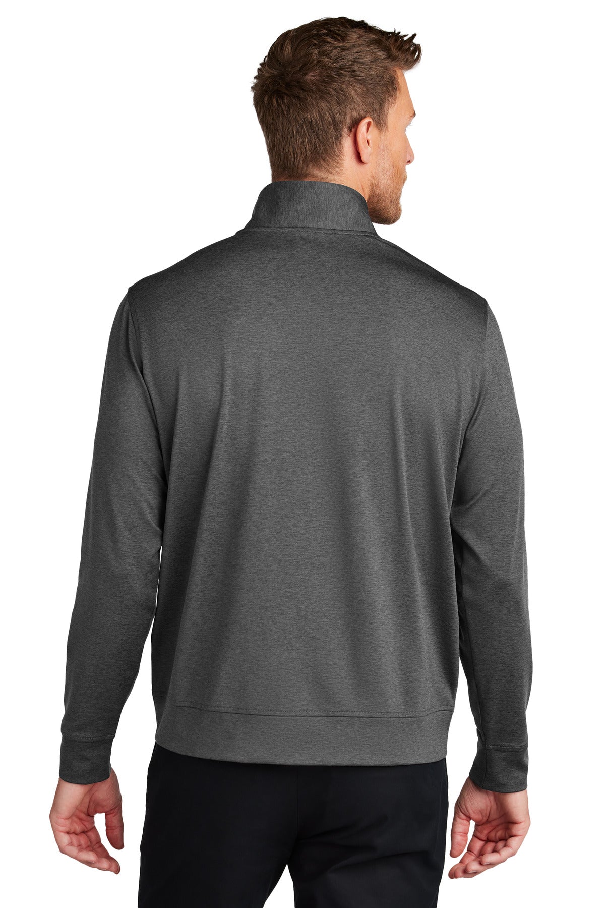 Custom Embroidered Port Authority C-FREE Double Knit Full-Zip K881,Grey Steel Heather