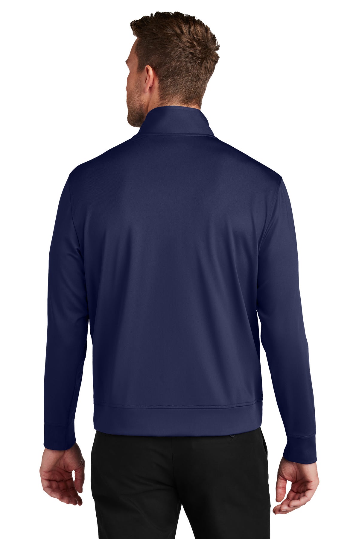 Custom Embroidered Port Authority C-FREE Double Knit Full-Zip K881,True Navy