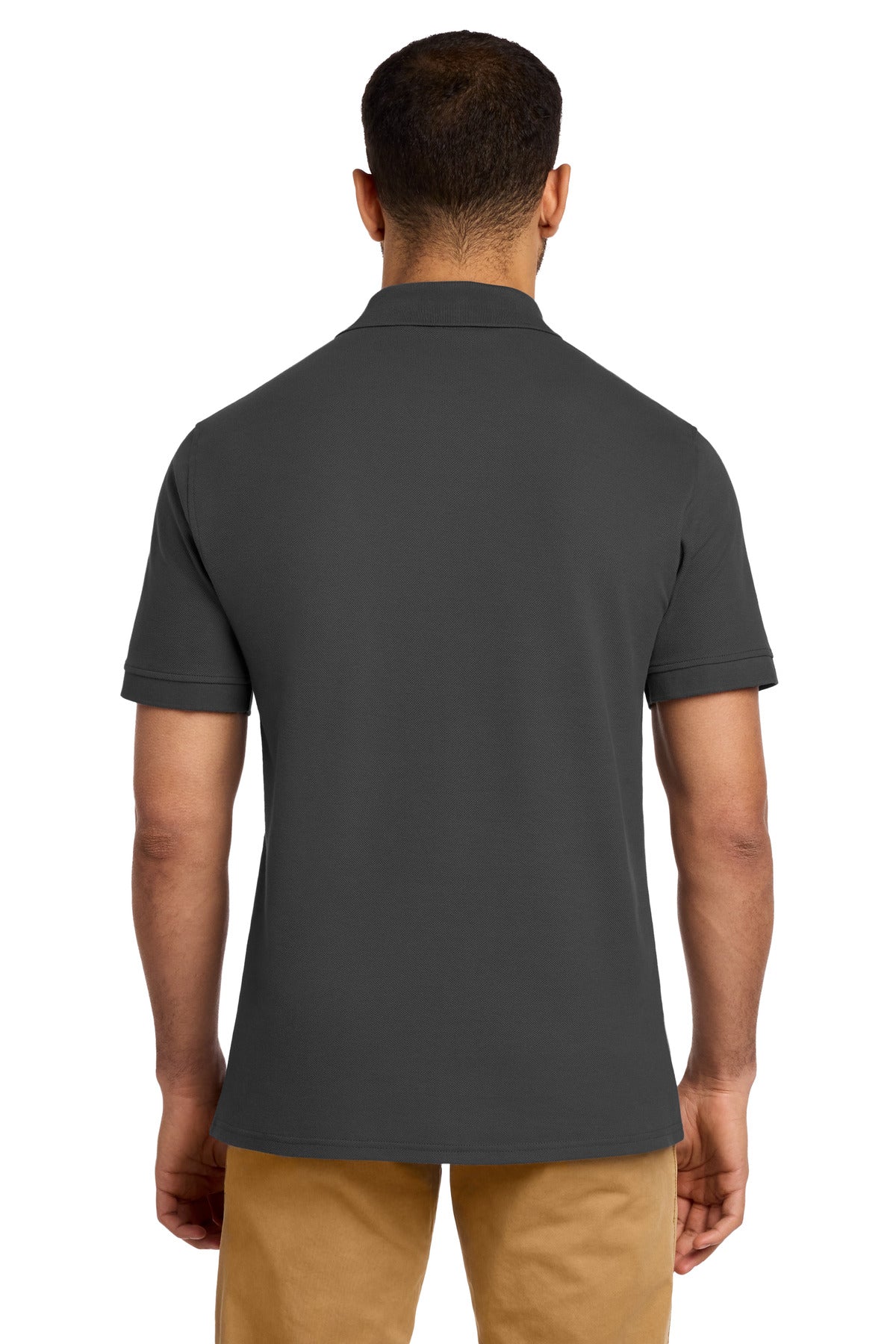 Custom Embroidered Port & Co Polos in Charcoal