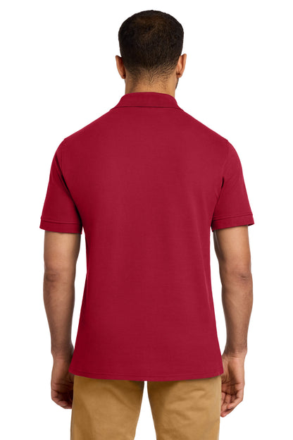 Custom Embroidered Port & Co Polos in Red