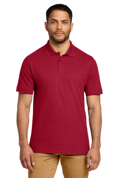 Custom Embroidered Port & Co Polos in Red