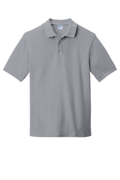 Custom Embroidered Port & Co Polos in Silver