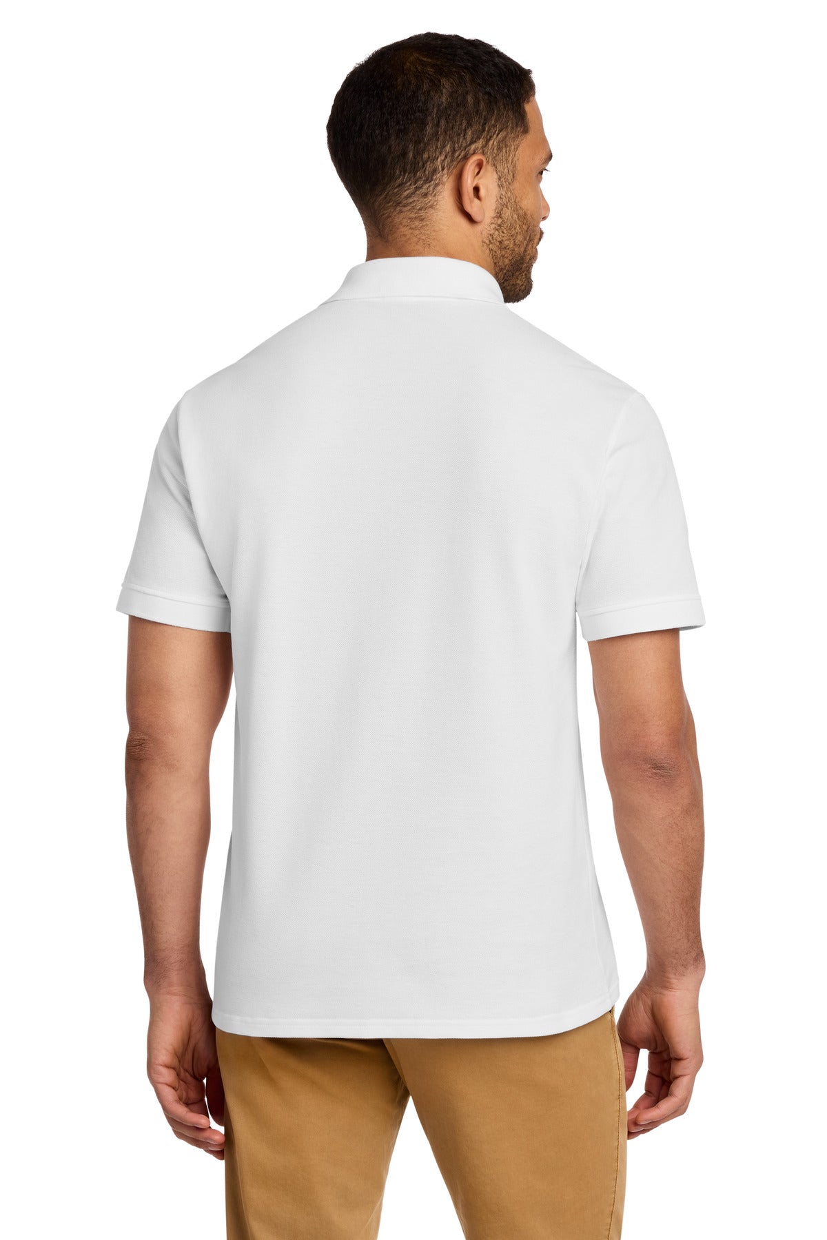 Custom Embroidered Port & Co Polos in White