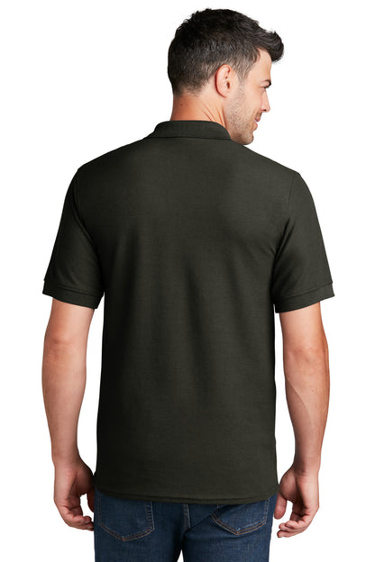 Custom Embroidered Port & Company Core Blend Pique Polo. KP155,Jet Black