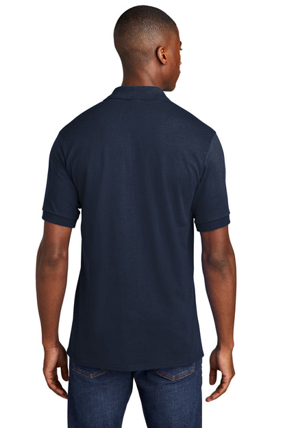 Custom Embroidered Port & Company Core Blend Jersey Knit Pocket Polo. KP55P,Deep Navy
