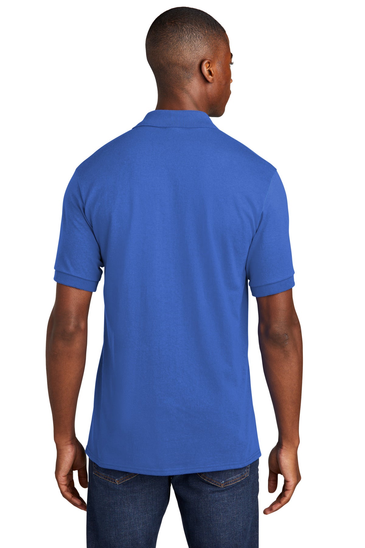 Custom Embroidered Port & Company Core Blend Jersey Knit Pocket Polo. KP55P,Royal