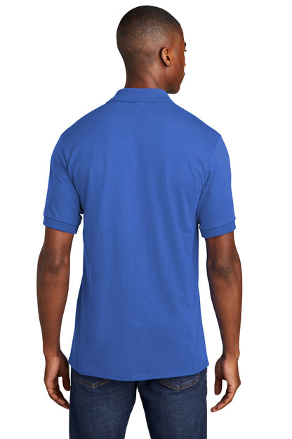 Custom Embroidered Port & Company Core Blend Jersey Knit Pocket Polo. KP55P,Royal