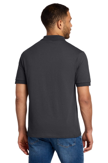 Custom Embroidered Port & Co Polos/Knits in Charcoal