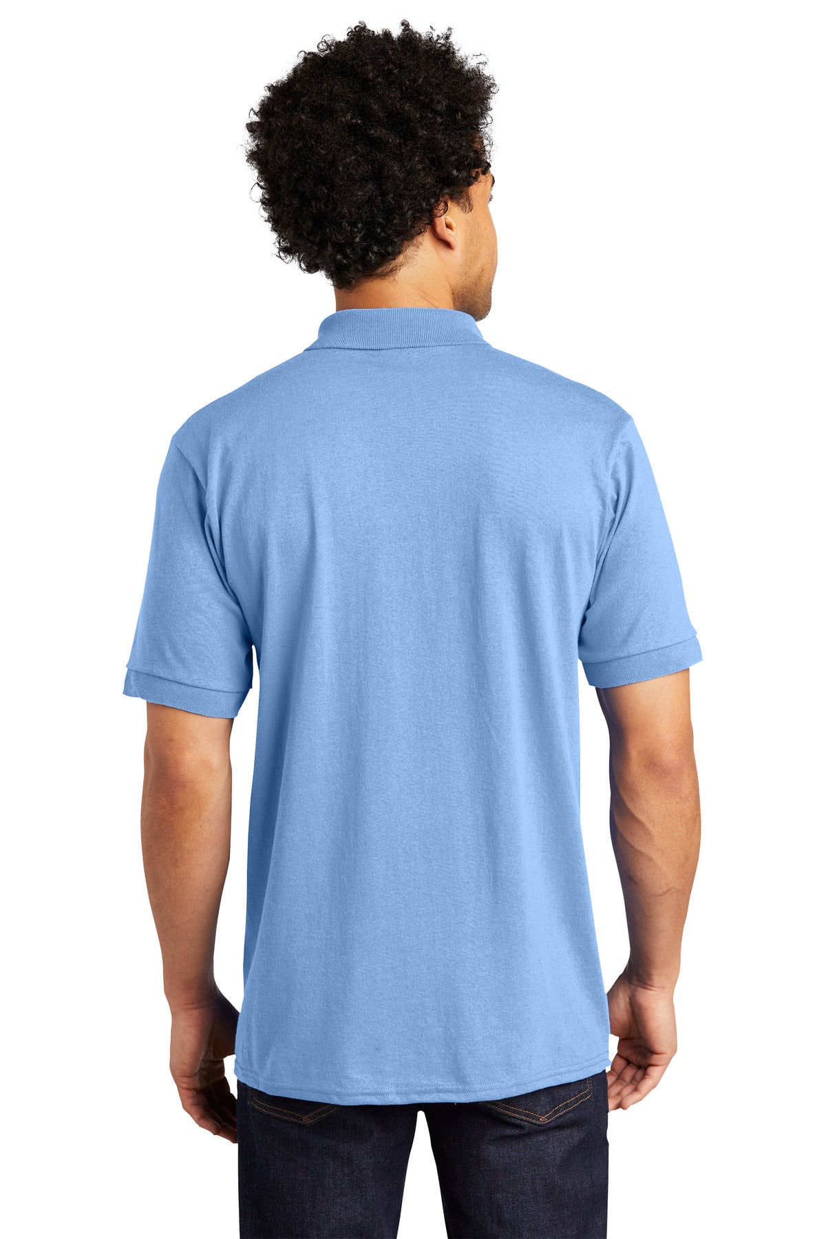 Custom Embroidered Port & Company Tall Core Blend Jersey Knit Polo. KP55T,Light Blue