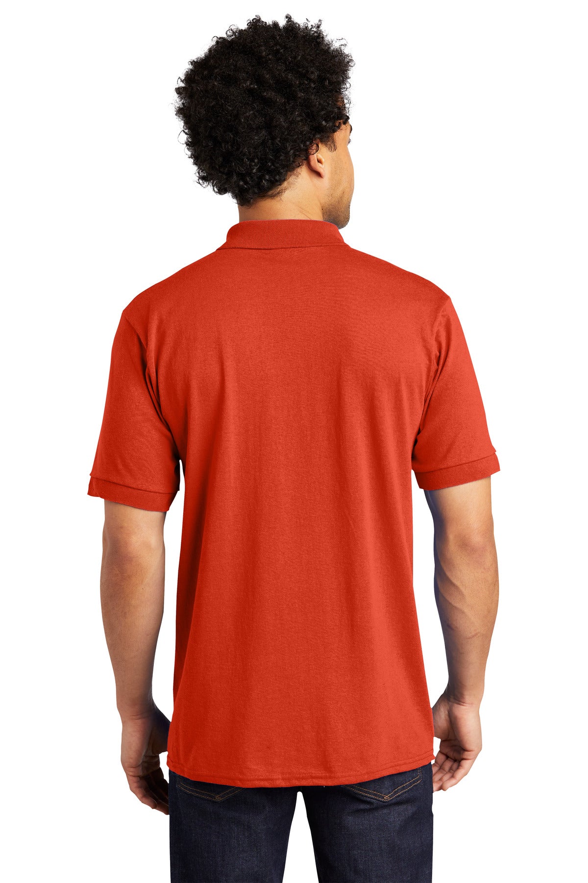 Custom Embroidered Port & Company Tall Core Blend Jersey Knit Polo. KP55T,Orange